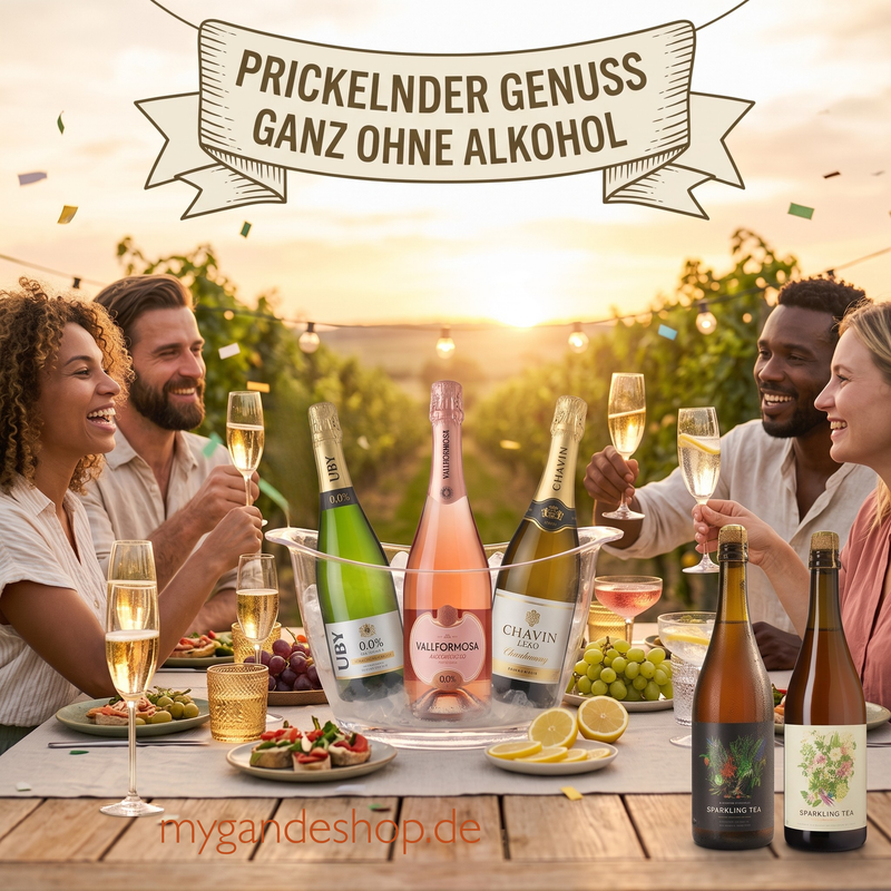 Alkoholfreie Sparklings, Sekt und mehr ...