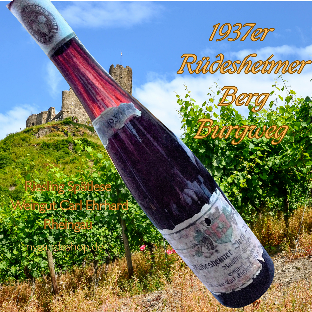 1937 Rüdesheimer Berg Burgweg Riesling Spätlese Weingut Carl Ehrhard