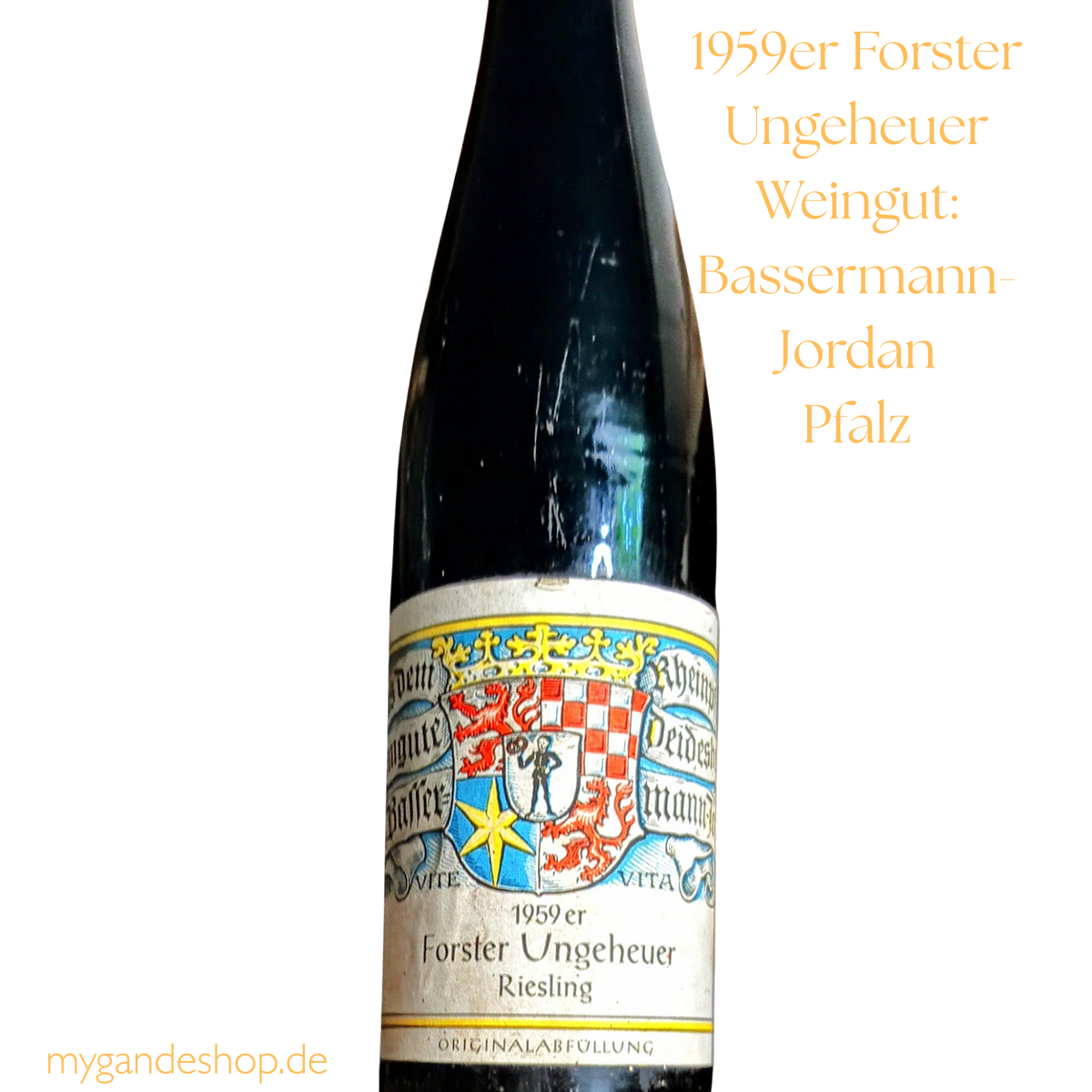 1959 Forster Ungeheuer Riesling Weingut Dr. Bassermann-Jordan Pfalz Deutschland