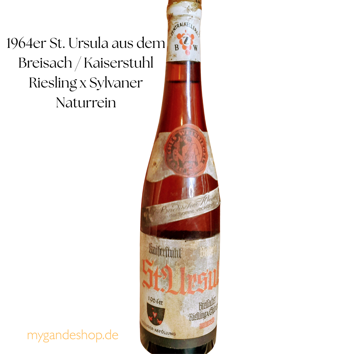1964er St. Ursula aus dem Breisach / Kaiserstuhl Riesling x Sylvaner Naturrein
