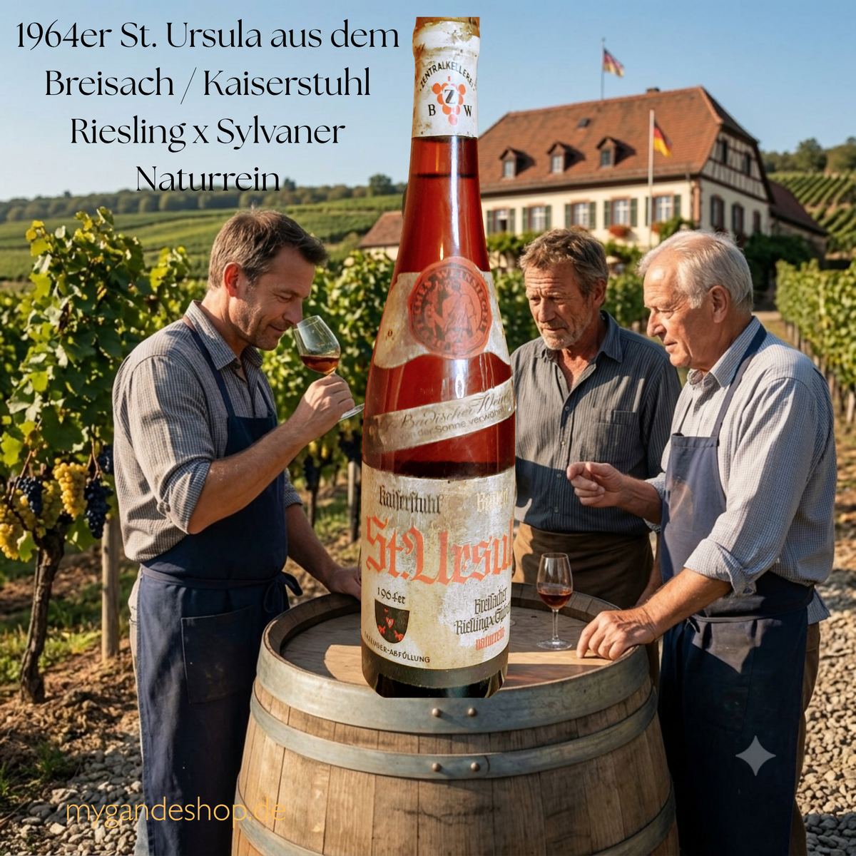 1964er St. Ursula aus dem Breisach / Kaiserstuhl Riesling x Sylvaner Naturrein