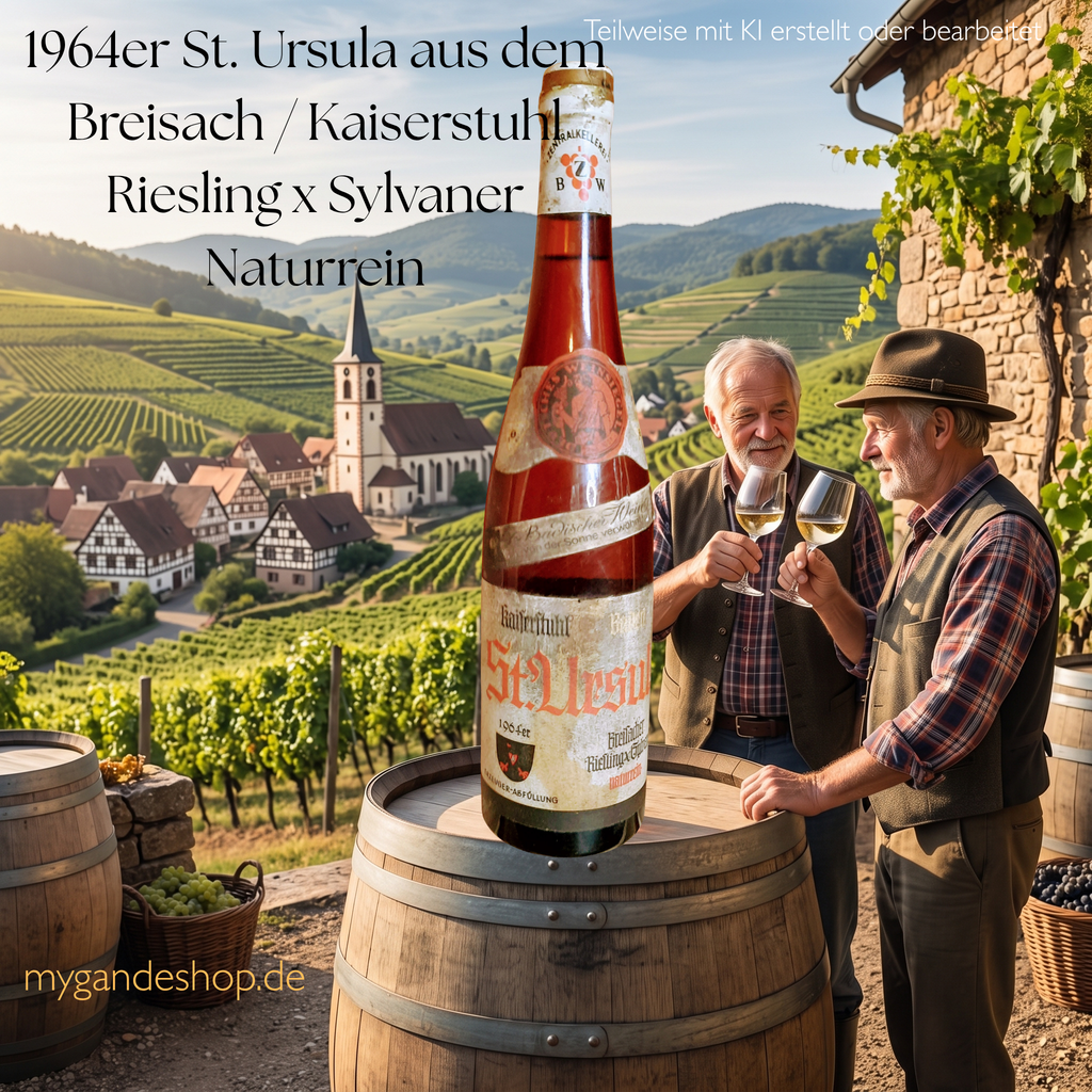 1964er St. Ursula aus dem Breisach / Kaiserstuhl Riesling x Sylvaner Naturrein