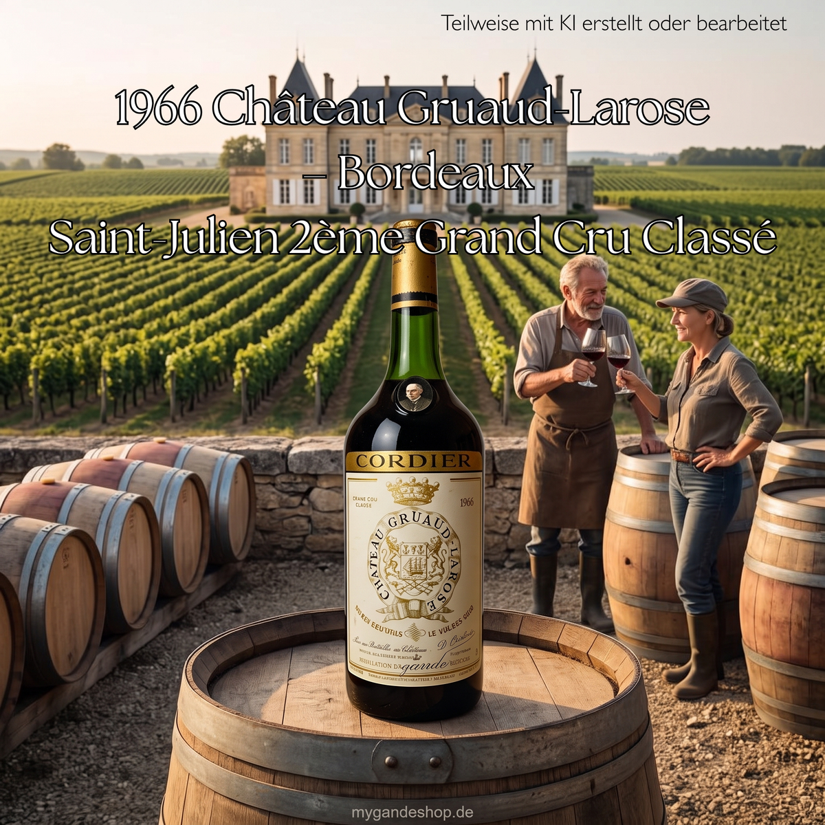 1966 Chateau Gruaud Larose 2éme Grand Cru Classe Saint-Julien Bordeaux Frankreich