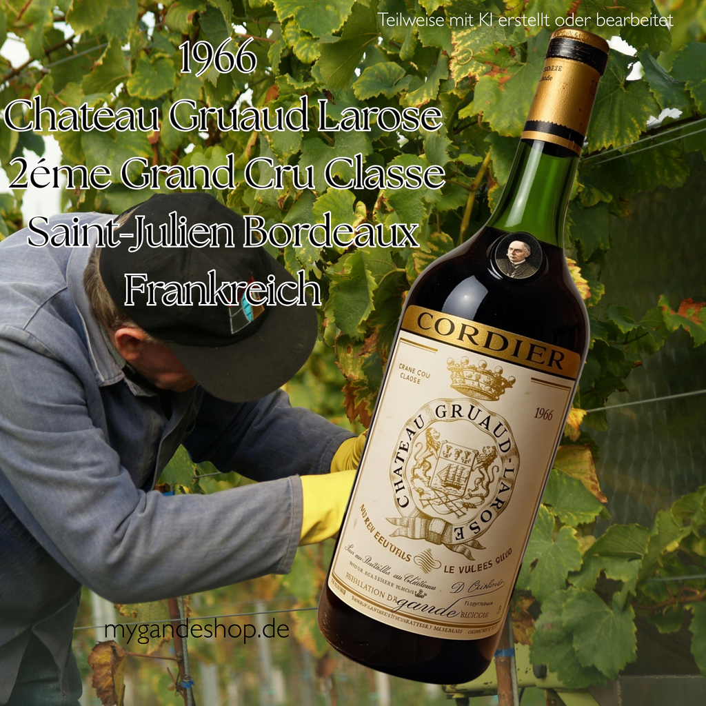 1966 Chateau Gruaud Larose 2éme Grand Cru Classe Saint-Julien Bordeaux Frankreich