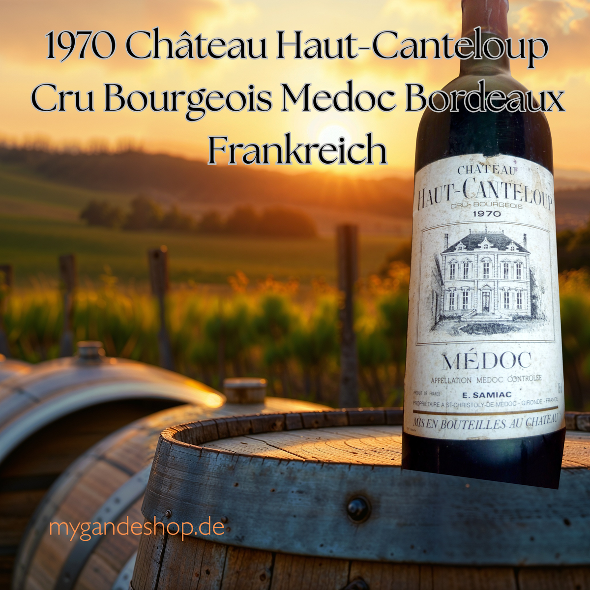1970 Château Haut-Canteloup Cru Bourgeois Medoc Bordeaux Frankreich