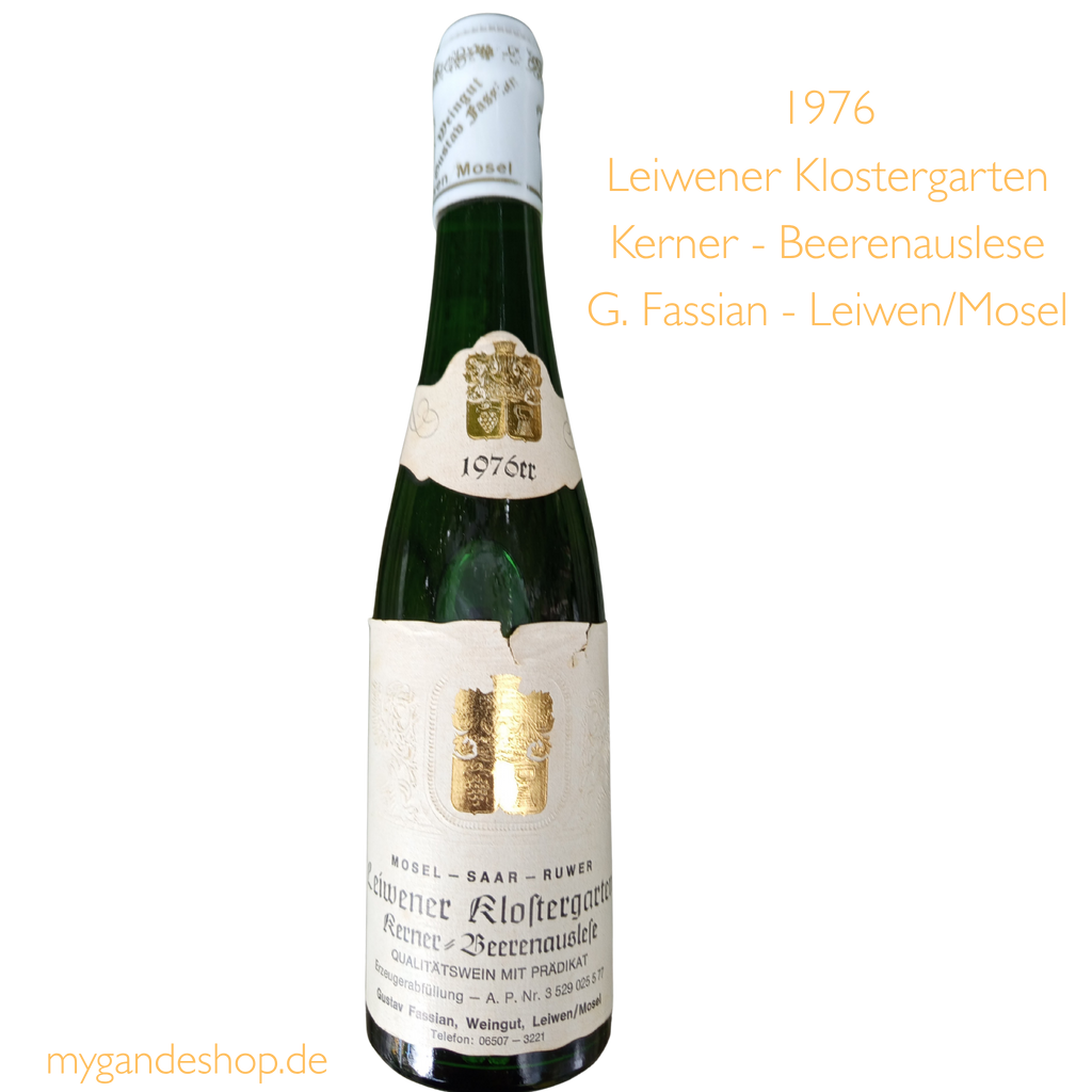 1976 Leiwener Klostergarten Kerner Beerenauslese Mosel-Saar-Ruwer 0,375 ltr.
