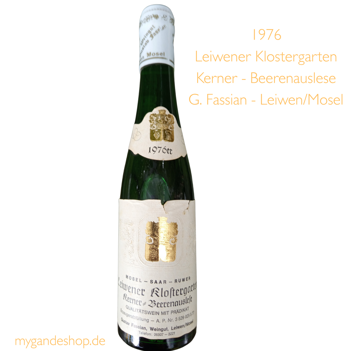 1976 Leiwener Klostergarten Kerner Beerenauslese Mosel-Saar-Ruwer 0,375 ltr.