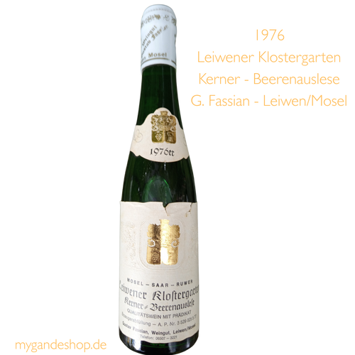 1976 Leiwener Klostergarten Kerner Beerenauslese Mosel-Saar-Ruwer 0,375 ltr.