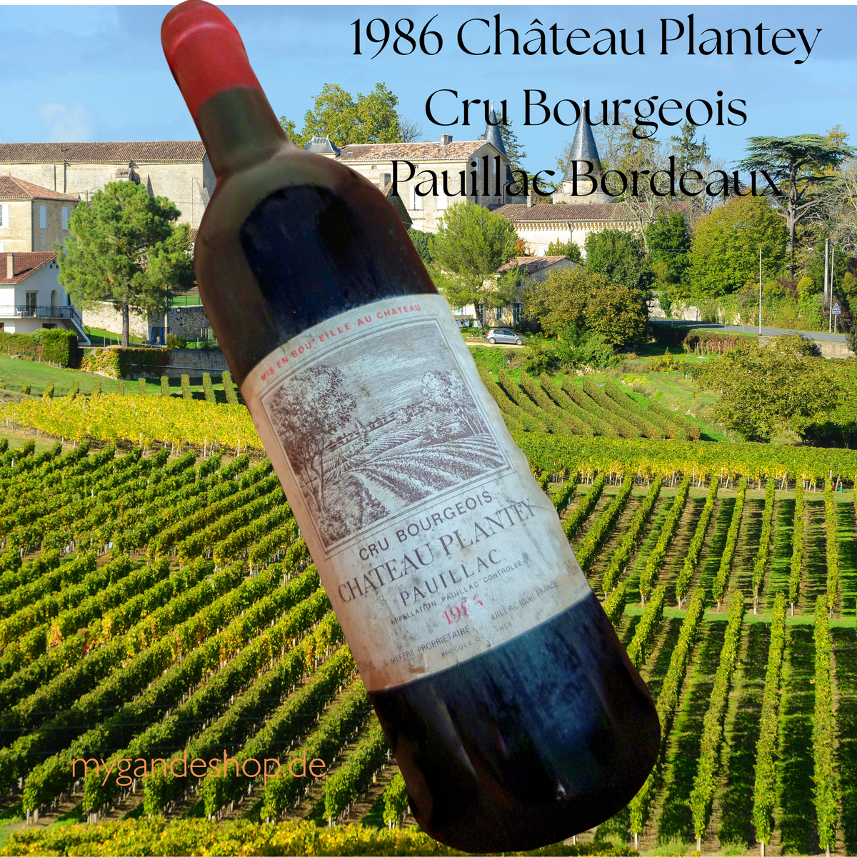 1986 Château Plantey Cru Bourgeois Pauillac Bordeaux Frankreich