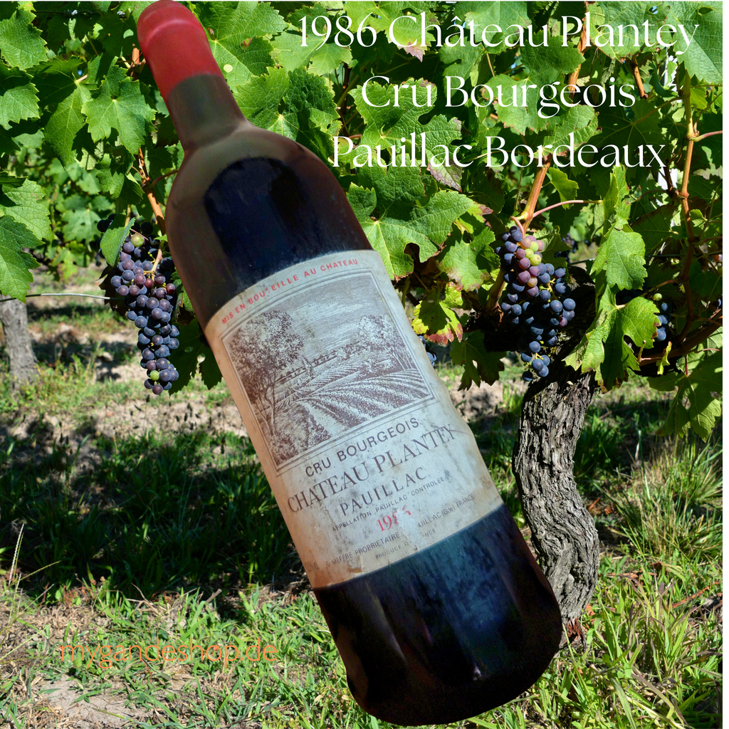 1986 Château Plantey Cru Bourgeois Pauillac Bordeaux Frankreich
