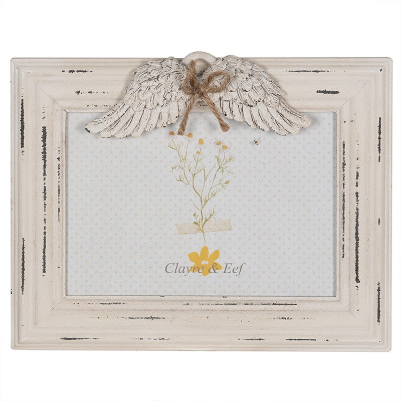 Clayre & Eef Fotorahmen Engelsfügel Landhausstil 18x13 cm - 2F0887W