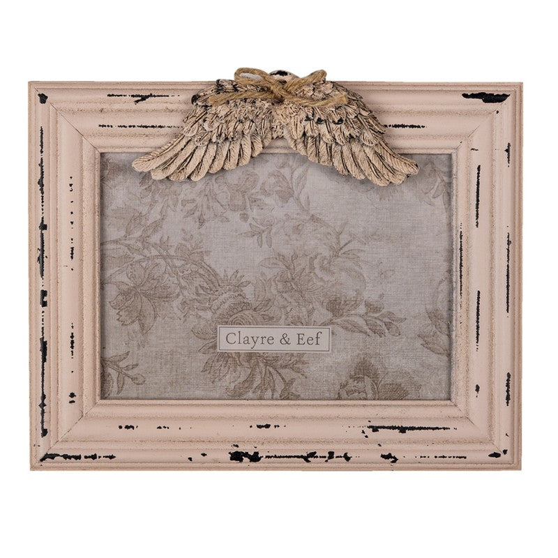Fotorahmen Shabby Chic Engelsflügel  18x13 cm - Clayre & Eef (2F0887)
