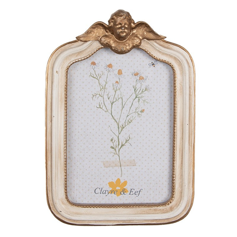 Clayre & Eef Vintage Fotorahmen Putte Engel 10x15 cm (2F1091)