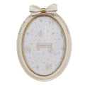 Clayre & Eef Vintage Fotorahmen oval Schleife romantisch 13x18 cm (2F1165)