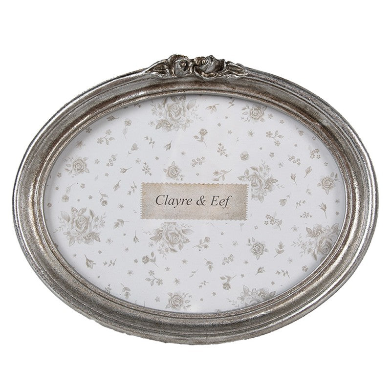Fotorahmen Shabby Chic 18x13 cm Oval - Clayre & Eef (2F1176)