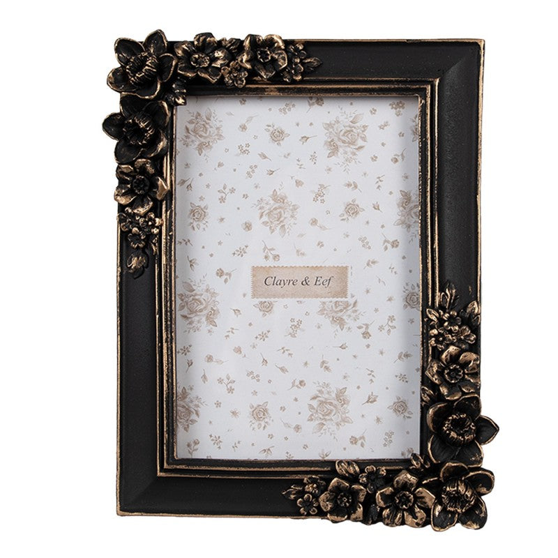 Fotorahmen Shabby Chic Bohemian Blüten 10x15 cm - Clayre & Eef (2F1186)
