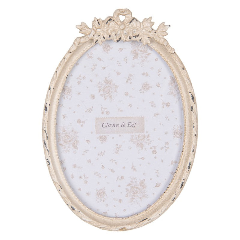 Bilderrahmen Vintage 13x18 cm Oval von Clayre & Eef (2F1214)