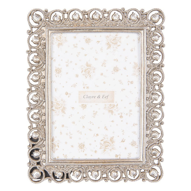 Fotorahmen Shabby Chic Blüten 13x18 cm - Clayre & Eef (2F1250)