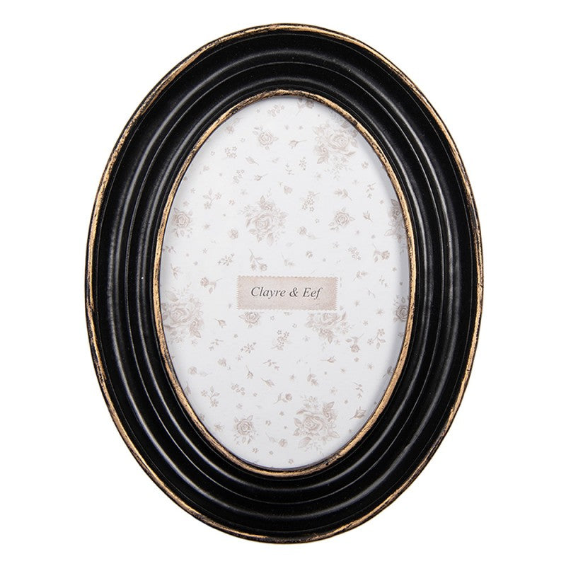 Fotorahmen Shabby Chic Oval 10x15 cm - Clayre & Eef (2F1282)