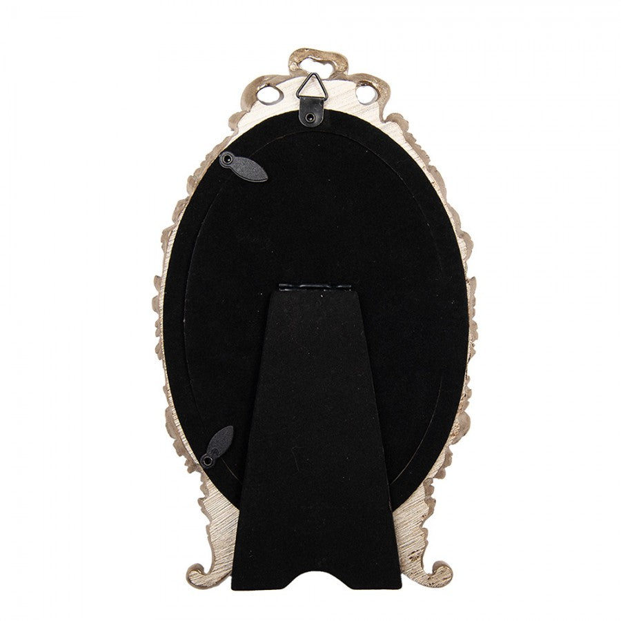 Clayre & Eef Fotorahmen verspielt romantisch Oval 10x15 cm - 2F1283