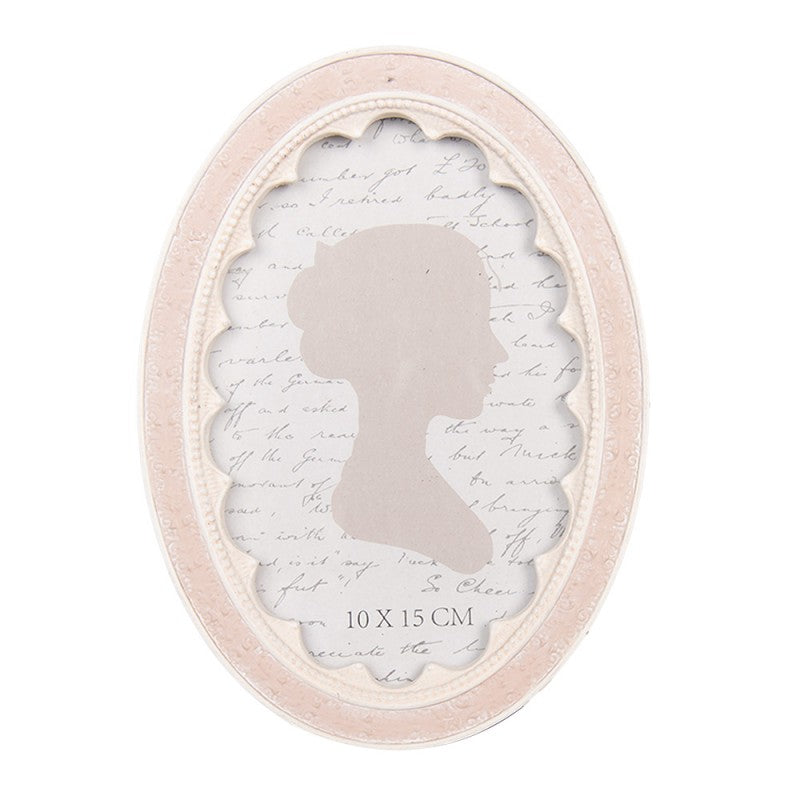 Clayre & Eef Fotorahmen Landhausstil Oval 10x15 cm - 2F1307