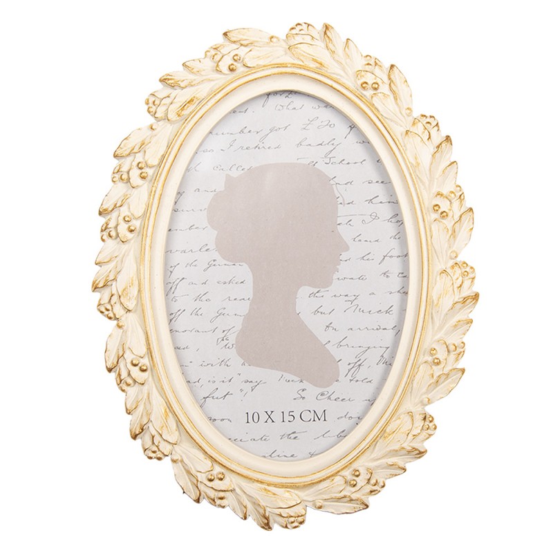 Clayre & Eef Vintage Fotorahmen Oval 10x15 cm (2F1313)