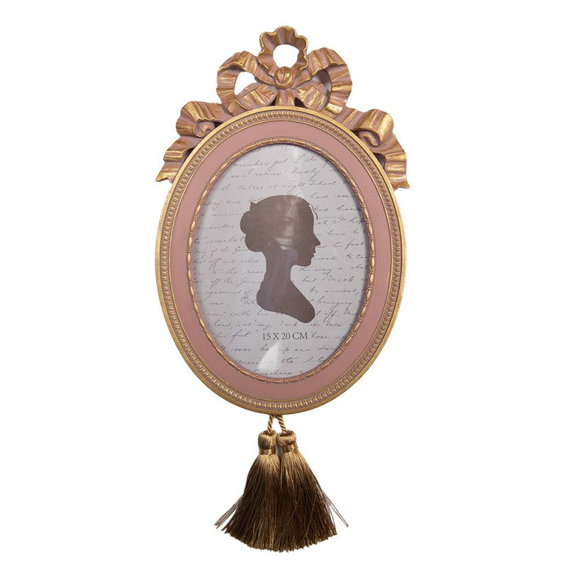 Fotorahmen Shabby Chic Oval 15x20 cm - Clayre & Eef (2F1317)