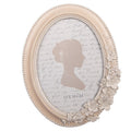 Clayre & Eef Fotorahmen Landhausstil Oval mit Blüten 13x18 cm - 2F1320