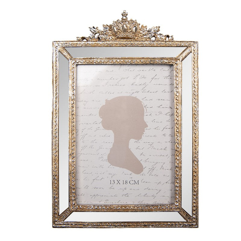 Clayre & Eef Fotorahmen elegant im royalen Style Krone 13x18 cm - 2F1325