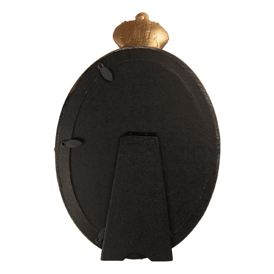 Dekorativer Landhaus-Bilderrahmen Krone Oval 13x18 cm | Clayre & Eef 2F1351M