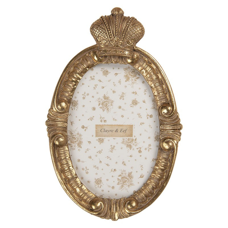Fotorahmen Shabby Chic 10x15 cm - Oval Clayre & Eef (2F1351S)