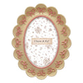 Bilderrahmen Vintage 10x15 cm Oval Schleifen  von Clayre & Eef (2F1397)