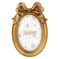 Fotorahmen Shabby Chic oval mit Schleife 13x18 cm - Clayre & Eef (2F1410)