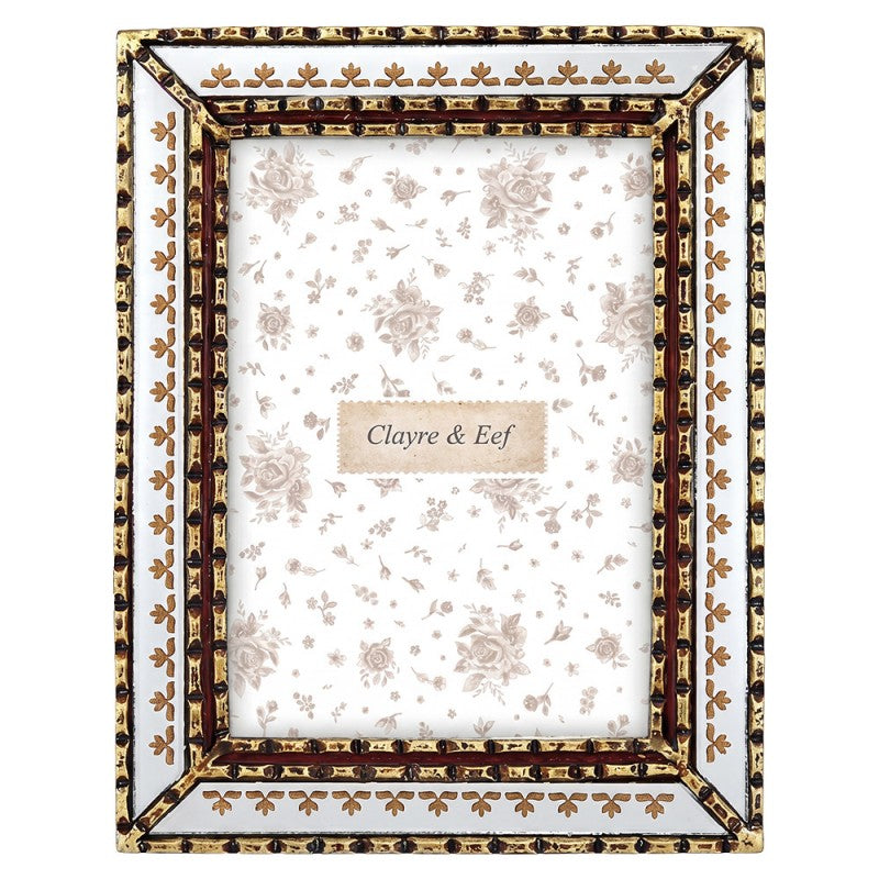 Dekorativer elegant französische Lilie Lis -Bilderrahmen 13x18 cm | Clayre & Eef 2F1416