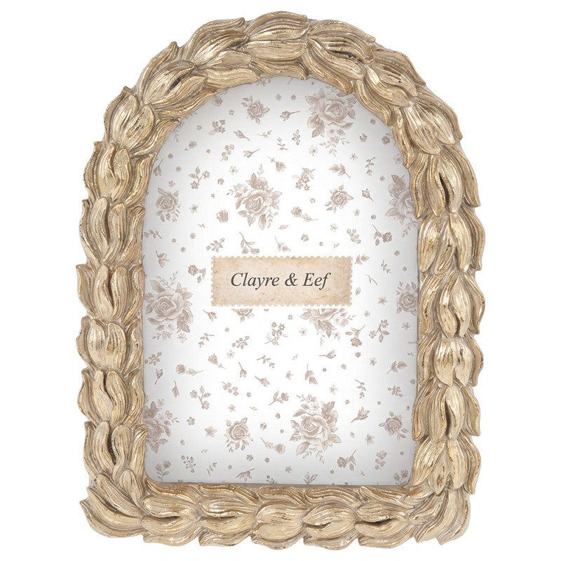 Bilderrahmen elegantes Blüten-Design 10x15 cm von Clayre & Eef (2F1420)