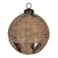 Clayre & Eef XXL Deko-Weihnachtskugel aus Rattan, Ø 41x51 cm (50922)