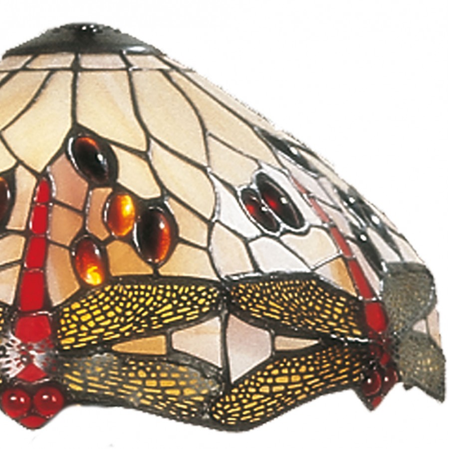 LumiLamp - Tiffany Lampe Lampenschirm Glasschirm Libellen ca. 5LL-1100 -  ca. 30 cm