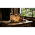 LumiLamp - Tiffany Stehlampe Lichtfigur Katzen 1x E14 Max. 40W 5LL-1187 - ca. 36 x 28 cm