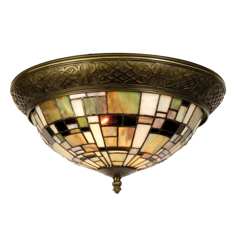 LumiLamp - Tiffany Deckenlampe Glaslampe ca. 19 x 2x E14 Max. 40W 5LL-5348 -  ca. 38 cm