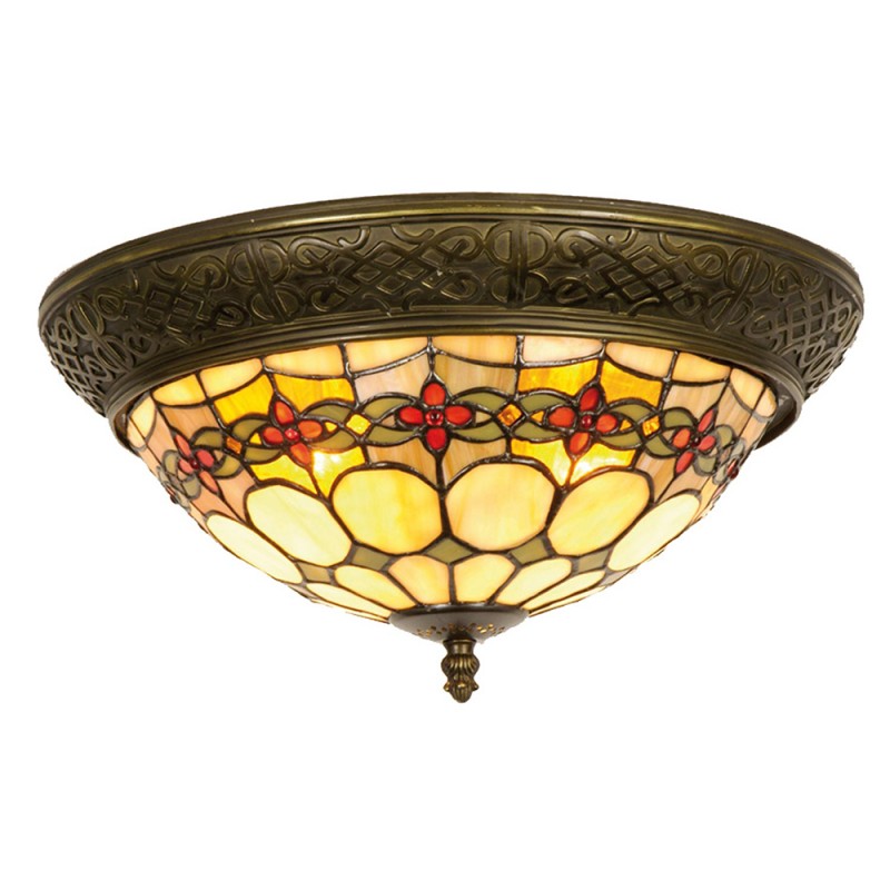 LumiLamp - Tiffany Deckenlampe Glaslampe ca.19 x 2x E14 Max. 40W 5LL-5355 -  ca. 38 cm