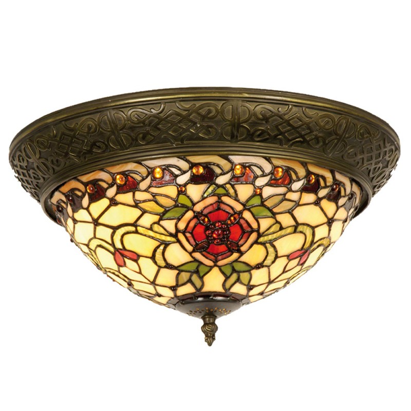 LumiLamp - Tiffany Deckenlampe Glaslampe ca.19 x 2x E14 40W 5LL-5356 Max. -  ca. 38 cm