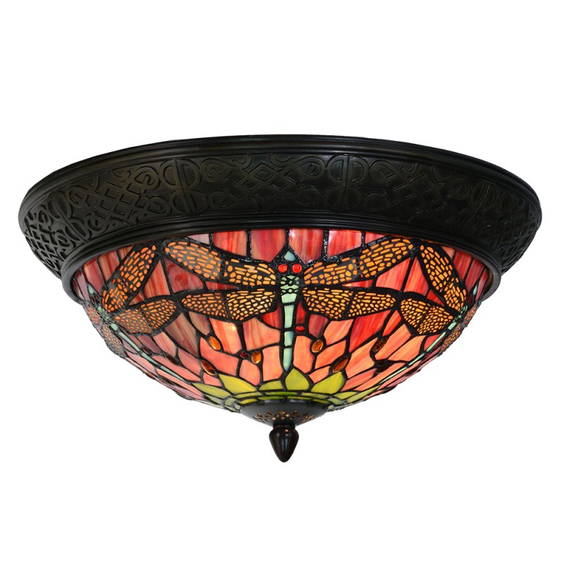 LumiLamp - Tiffany Deckenlampe Glaslampe ca. 19 x 2x E14 Max. 40W 5LL-5360 -  ca. 38 cm
