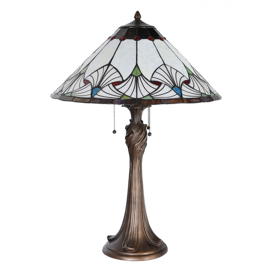 LumiLamp - Tiffany Lampe Tiffanylampe Tischlampe Tischleuchte -  ca. 51 78 cm