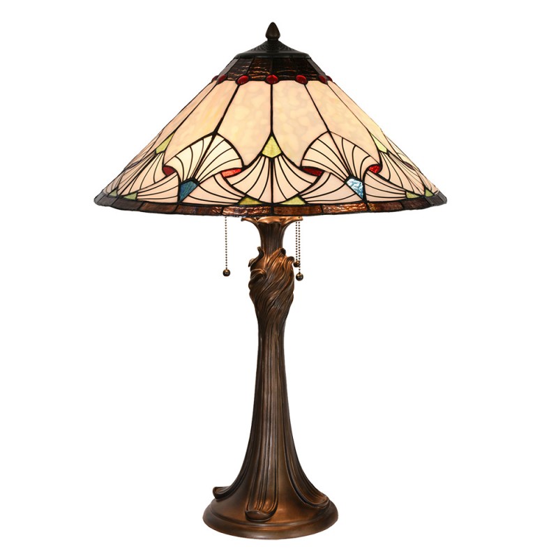 LumiLamp - Tiffany Lampe Tiffanylampe Tischlampe Tischleuchte -  ca. 51 78 cm