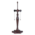LumiLamp Tiffany Tischleuchte Ø 23*62 cm – Handgefertigte Jugendstil Lampe Braun | 5LL-5791
