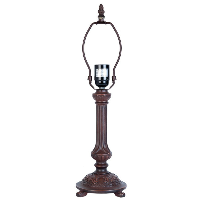 LumiLamp Tiffany Tischleuchte Standard – Handgefertigte Jugendstil Lampe Mehrfarbig / Beige | 5LL-5794