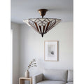 LumiLamp - Tiffany Hängelampe Deckenlampe 5LL-5896 -  ca. 40 x 28 cm