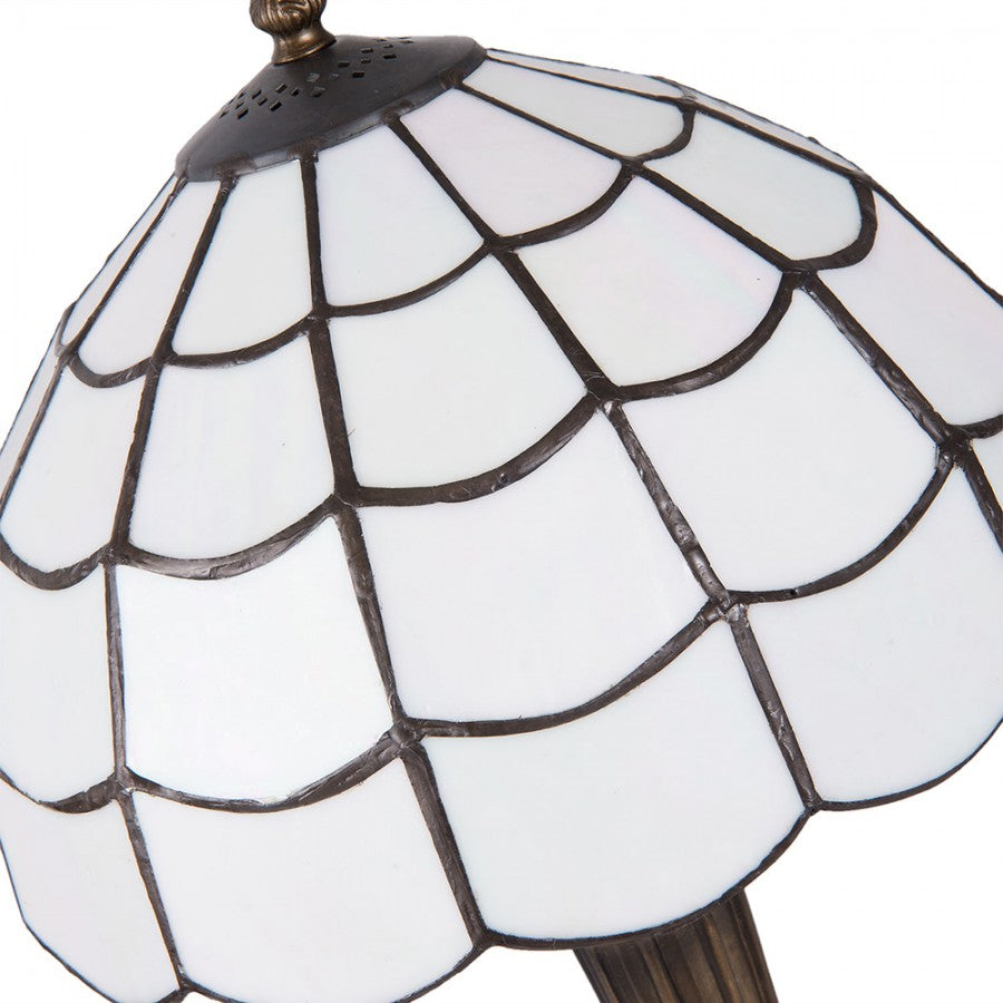 LumiLamp Tiffany Wandleuchte Schmetterling 23x12x28 cm – Handgefertigte Buntglas Wandlampe Mehrfarbig | E14