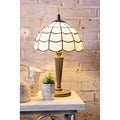 LumiLamp Tiffany Wandleuchte Schmetterling 23x12x28 cm – Handgefertigte Buntglas Wandlampe Mehrfarbig | E14