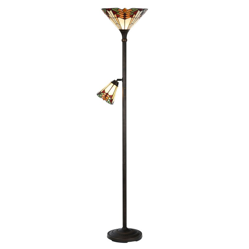 LumiLamp - Stehlampe Mei im Tiffany-Stil E27/max 1 100W E14/max 1 25W 5LL-5969 -  ca. 30 178 cm
